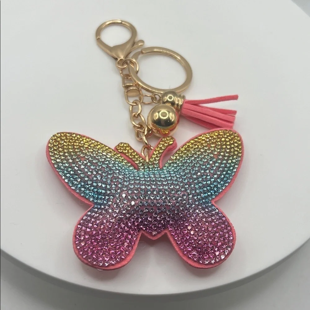 639. Multicolor Butterfly Keychain‎